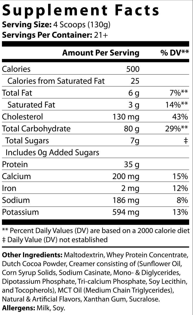 IronBulk Chocolate Milkshake Mass Gainer